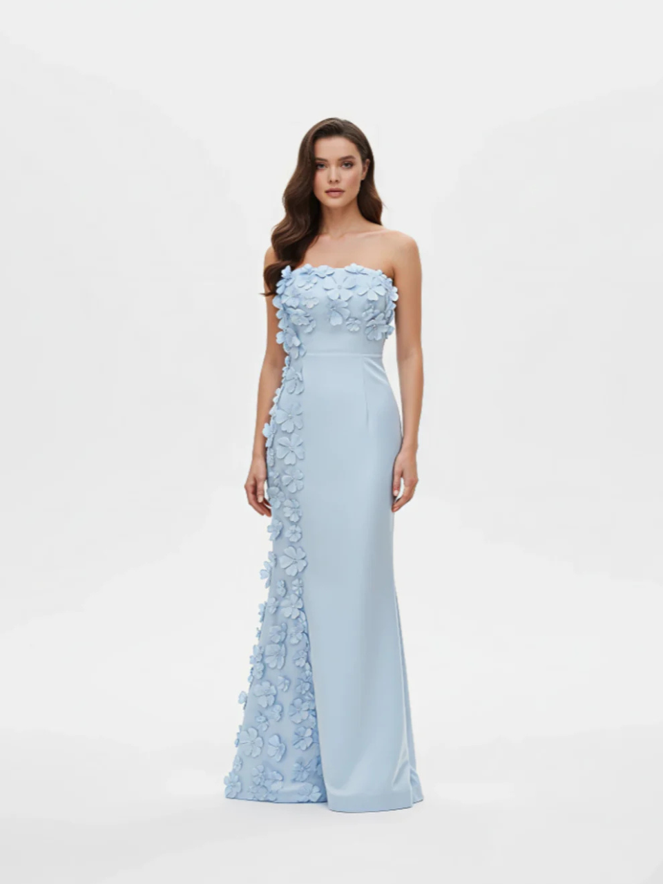 floral bodycon gown